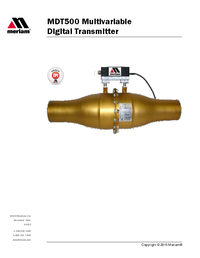 Thumbnail of document Manual - ZMDT500 Multivariable Digital Transmitter